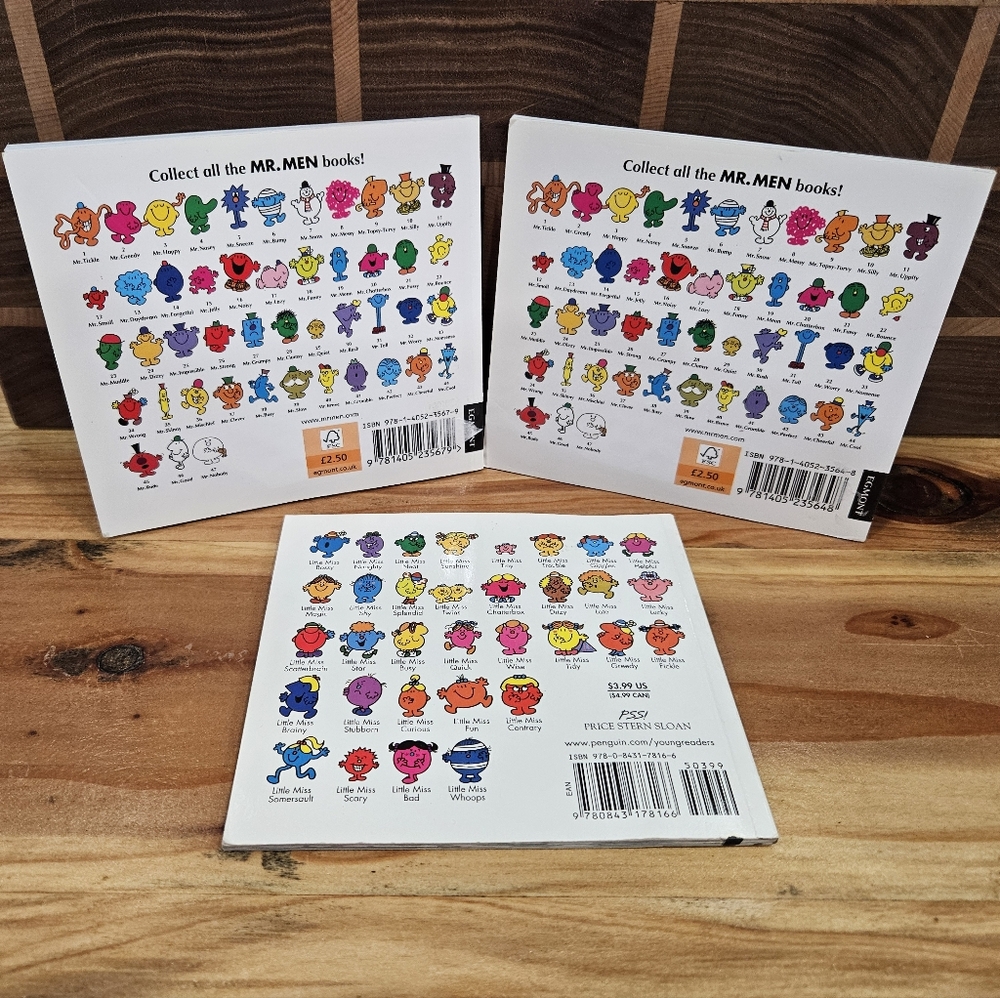 Source Unknown Mr. Men and Little Miss Book Set - Pink, Yellow, Green, Blue - Picture 7 of 10